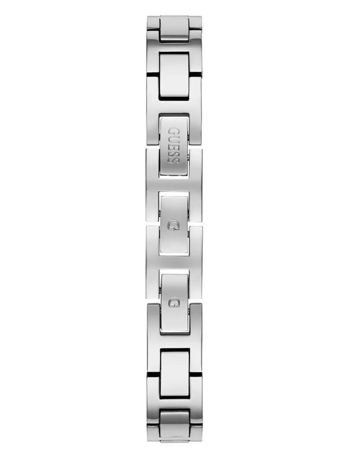 Women GUESS SilverTone Crystal Analog Watch Silver Watches Women GUESS SilverTone Crystal Analog Watch Silver Watches