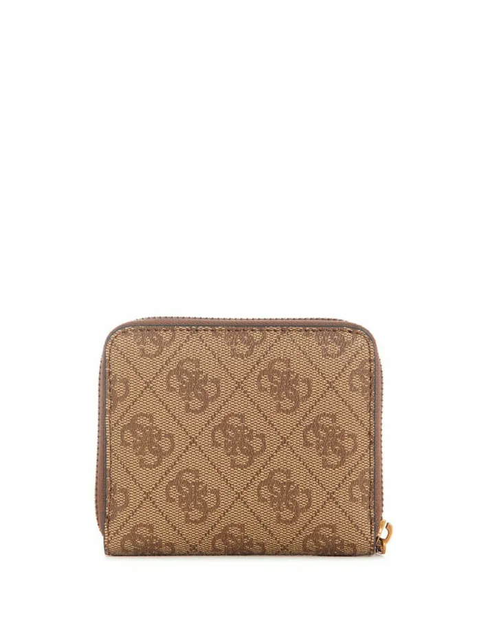 Women Handbags GUESS Ginevra Logo Small ZipAround Wallet Latte Logo Women Handbags GUESS Ginevra Logo Small ZipAround Wallet Latte Logo