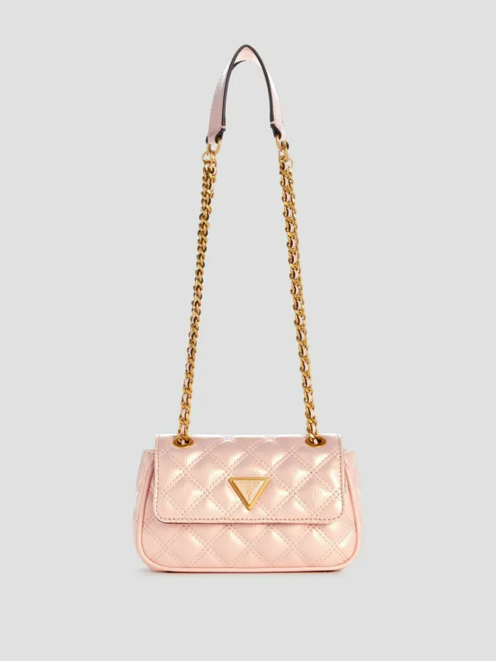 Women Handbags GUESS Giully Mini Convertible Crossbody Light Rose