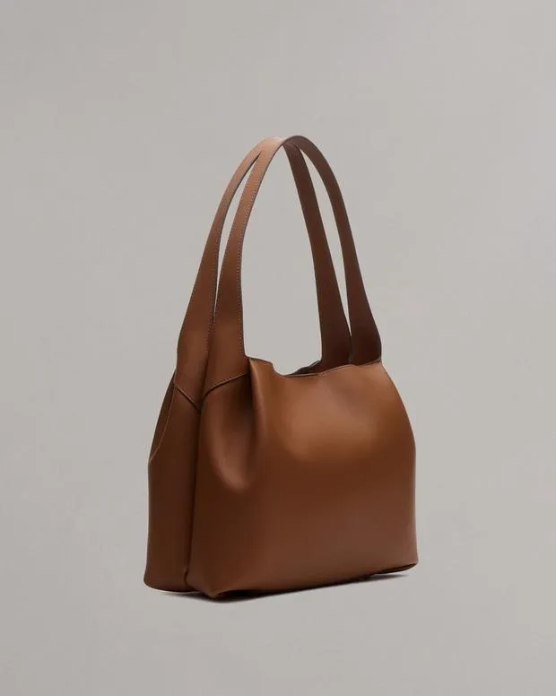 Women Handbags rag and bone Slade Calf Leather Tote Bag BlackCognacGreige