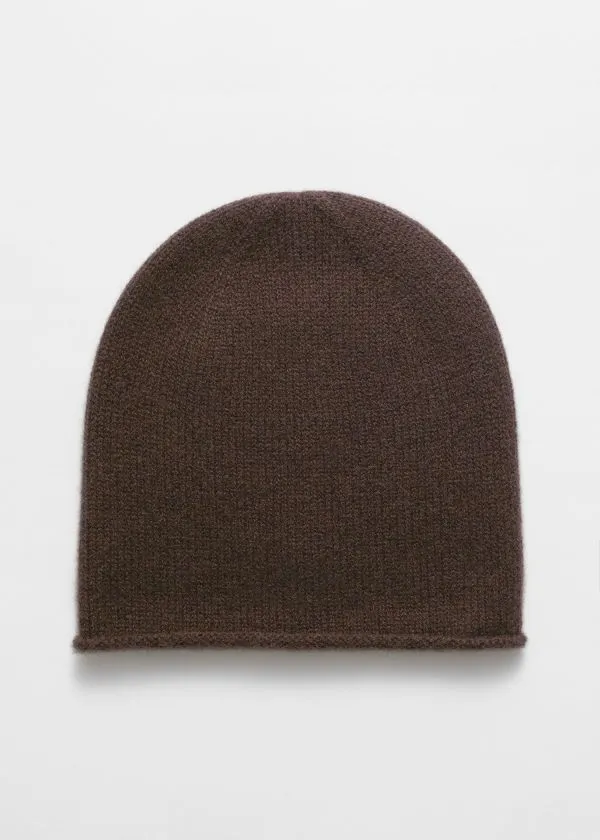 Women Headwear and Other Stories Cashmere Beanie Mahogany