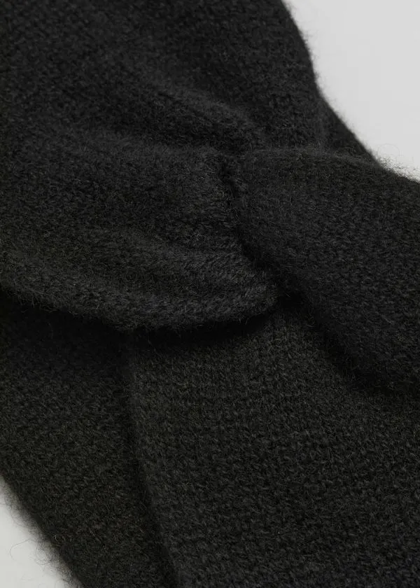 Women Headwear and Other Stories TwistFront Cashmere Headband Black Women Headwear and Other Stories TwistFront Cashmere Headband Black