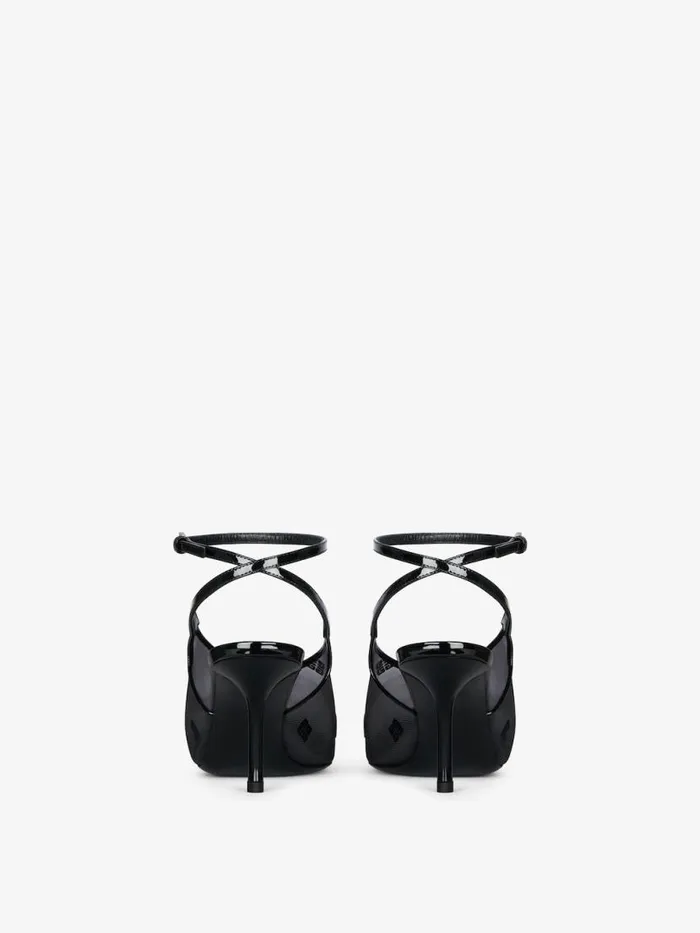 Women Heels Givenchy Show Slingbacks In 4G Mesh Black