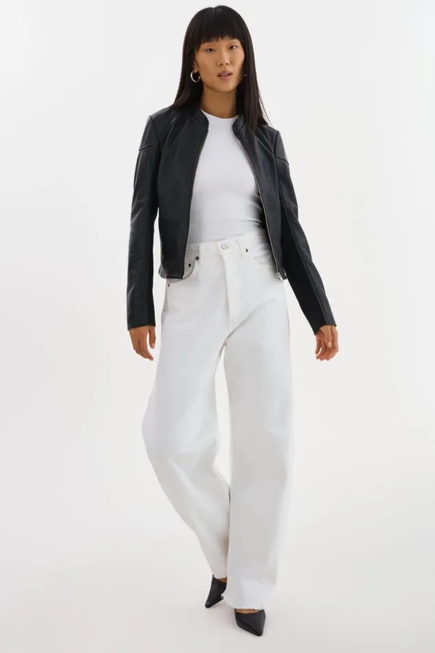 Women HIRA Fitted Leather Jacket Black LAMARQUE Leather Jackets Women HIRA Fitted Leather Jacket Black LAMARQUE Leather Jackets
