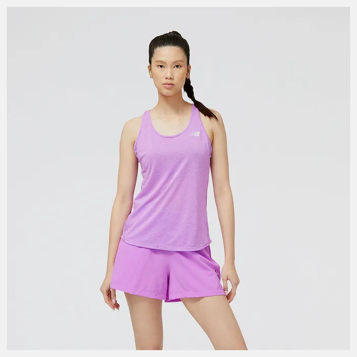 Women Impact Run Tank COSMIC ROSE HEATHER Shirts New Balance