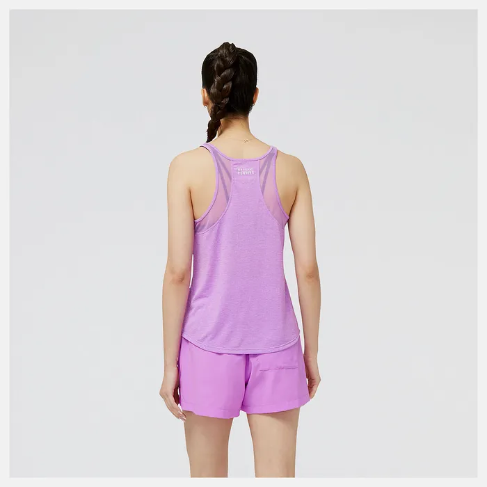 Women Impact Run Tank COSMIC ROSE HEATHER Shirts New Balance Women Impact Run Tank COSMIC ROSE HEATHER Shirts New Balance
