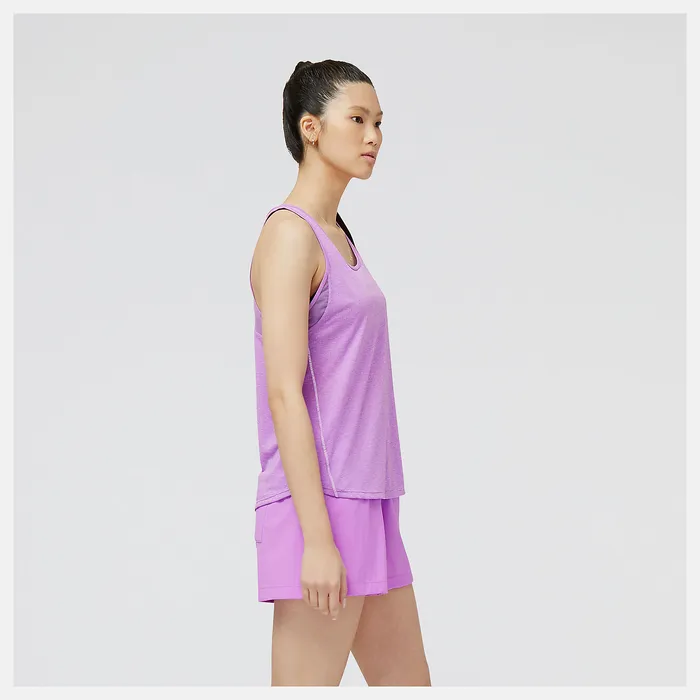 Women Impact Run Tank COSMIC ROSE HEATHER Shirts New Balance Women Impact Run Tank COSMIC ROSE HEATHER Shirts New Balance