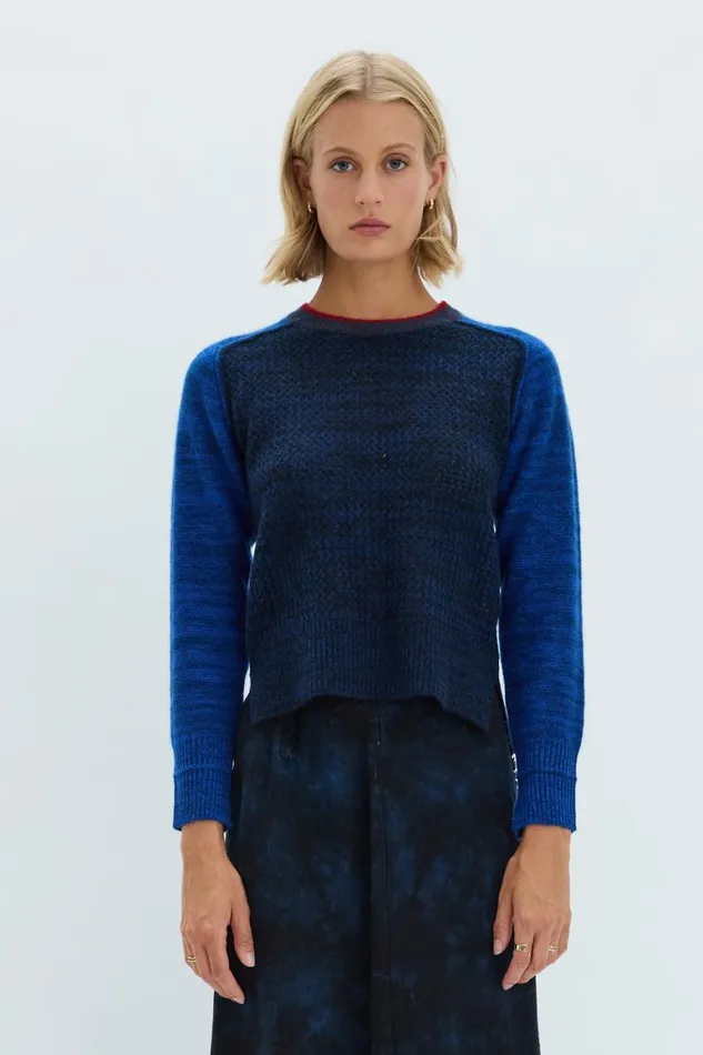 Women Indigo Cashmere Lilith Sweater Raquel Allegra Bottoms