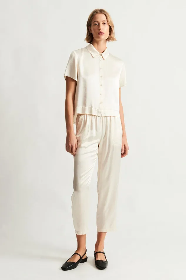 Women Ivory Calista Blouse Raquel Allegra Bottoms