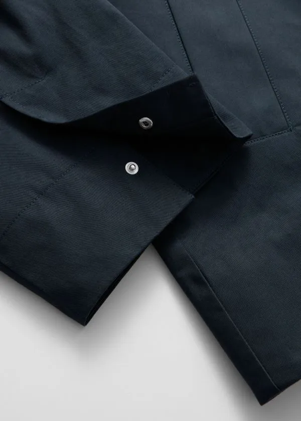 Women Jackets and Coats and Other Stories Aline FunnelNeck Jacket Dark Blue