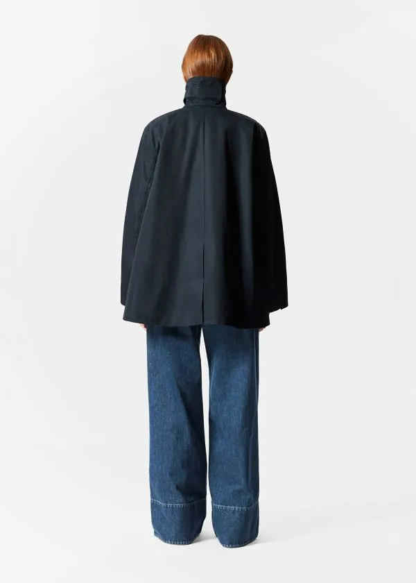 Women Jackets and Coats and Other Stories Aline FunnelNeck Jacket Dark Blue