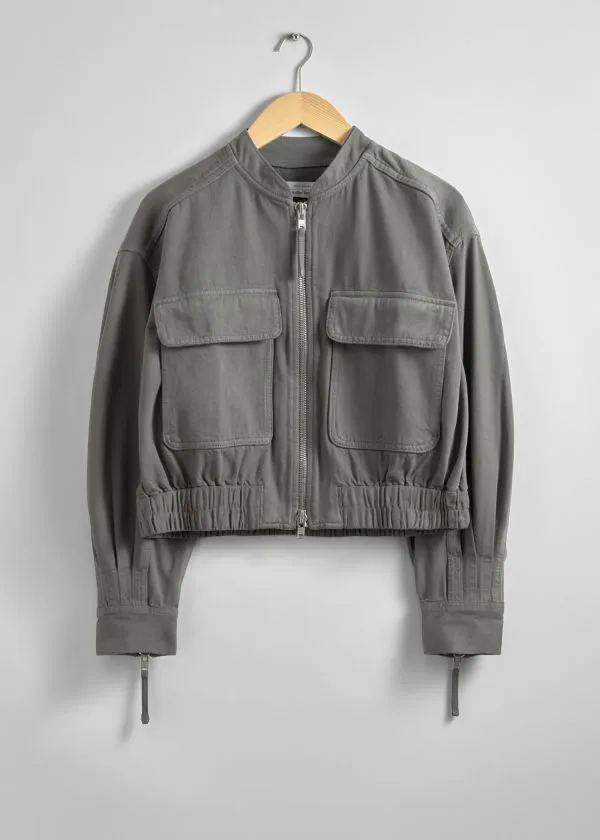 Women Jackets and Coats and Other Stories Boxy Utility Jacket Grey
