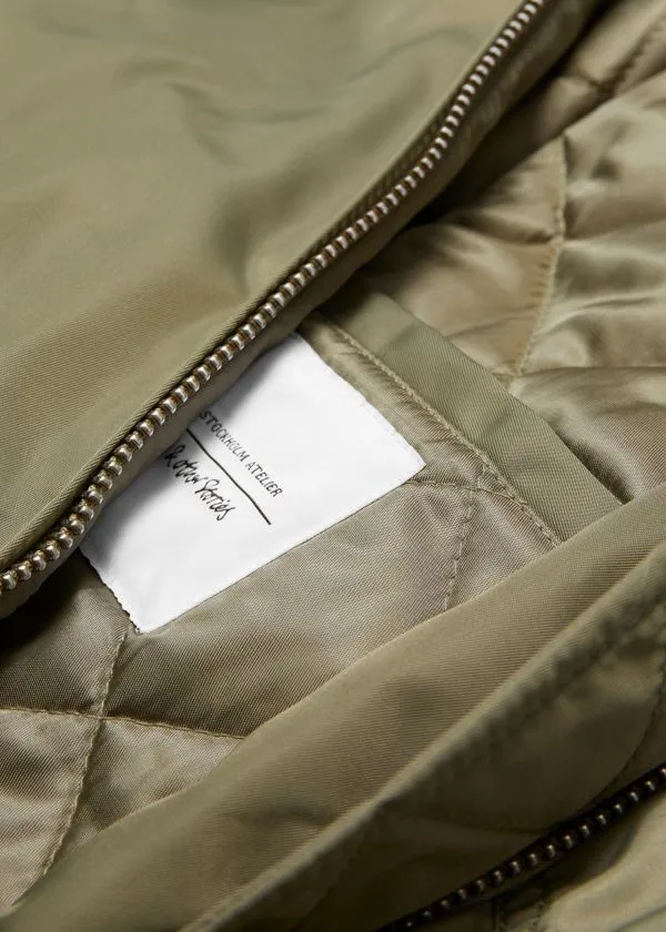 Women Jackets and Coats and Other Stories Boxy ZipUp Jacket Khaki
