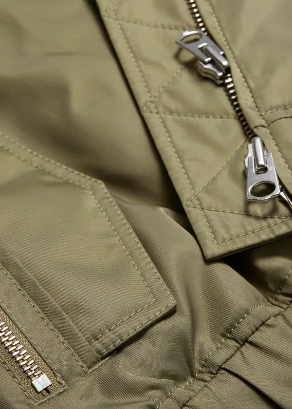 Women Jackets and Coats and Other Stories Boxy ZipUp Jacket Khaki
