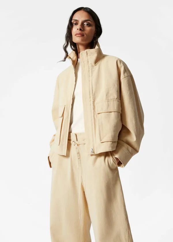Women Jackets and Coats and Other Stories PatchPocket Jacket Yellow