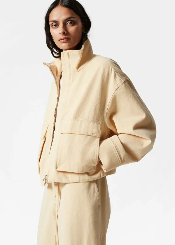 Women Jackets and Coats and Other Stories PatchPocket Jacket Yellow