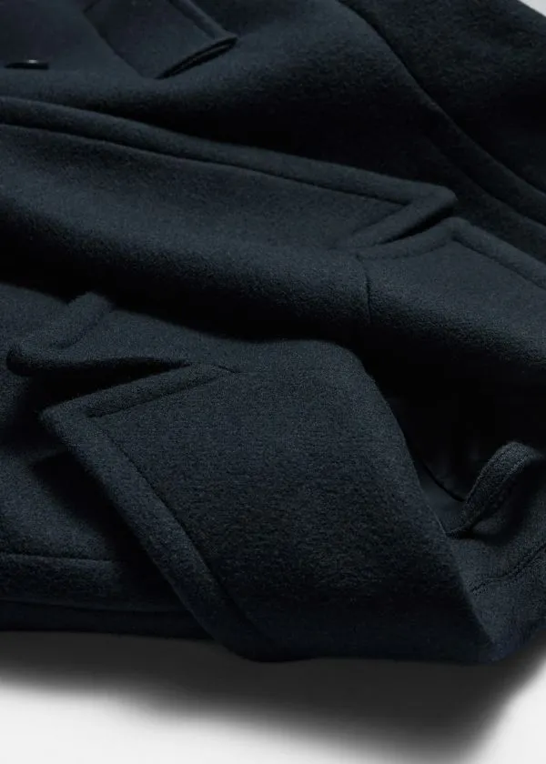 Women Jackets and Coats and Other Stories Tailored Wool Pea Coat Navy