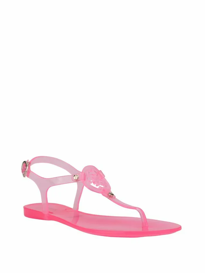 Women Janica Jelly TStrap Sandal Light Pink Sandals GUESS