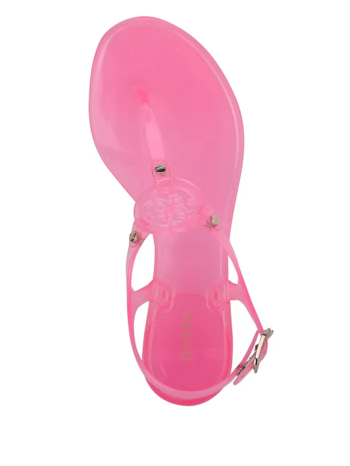 Women Janica Jelly TStrap Sandal Light Pink Sandals GUESS Women Janica Jelly TStrap Sandal Light Pink Sandals GUESS