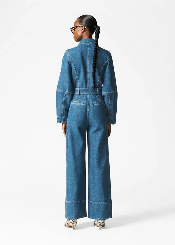 Women Jeans and Other Stories Denim Jumpsuit Mid Blue