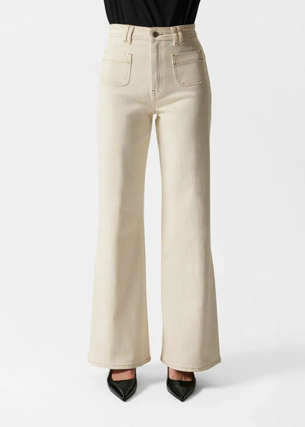 Women Jeans and Other Stories HighWaist Flared Jeans Cream