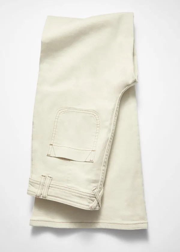 Women Jeans and Other Stories HighWaist Flared Jeans Cream