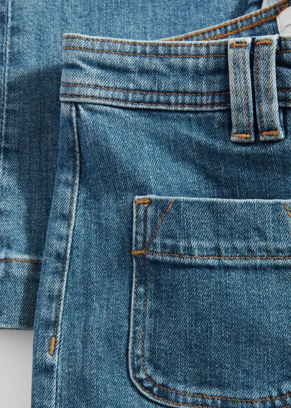 Women Jeans and Other Stories HighWaist Flared Jeans Mid Blue