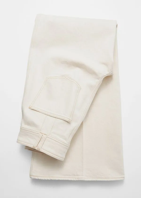 Women Jeans and Other Stories PressCrease Flared Jeans Cream