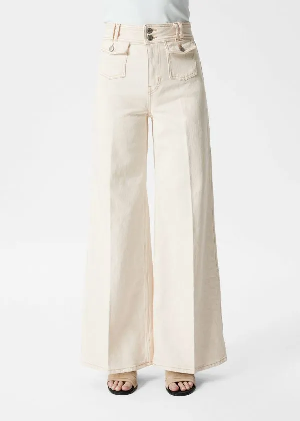 Women Jeans and Other Stories PressCrease Flared Jeans Cream
