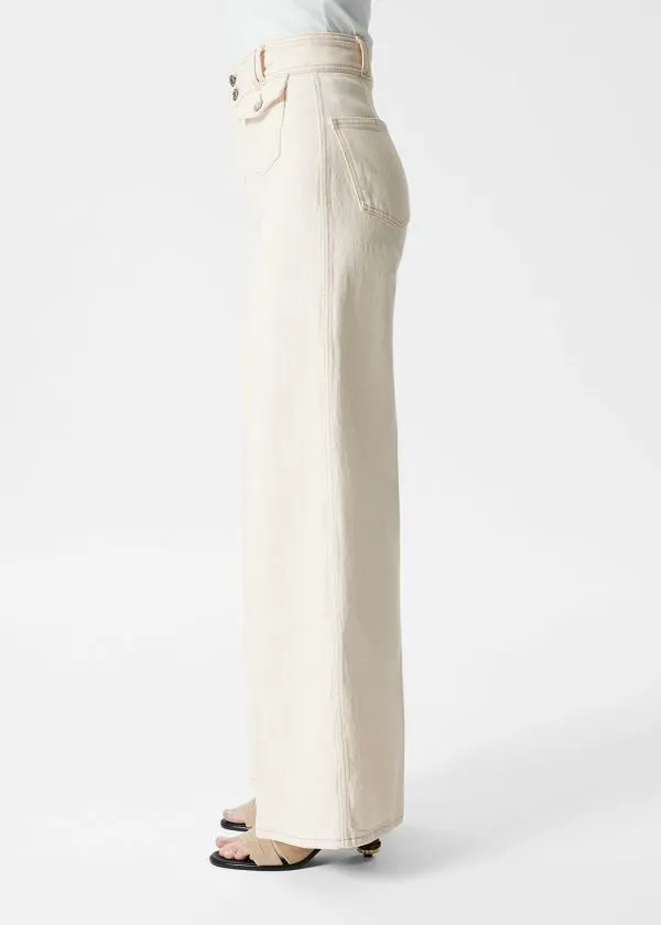 Women Jeans and Other Stories PressCrease Flared Jeans Cream
