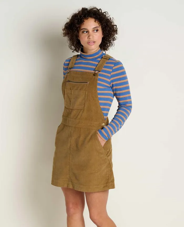 Women Jumpsuits and Overalls Toad and Co Scouter Cord Jumper Honey Brown