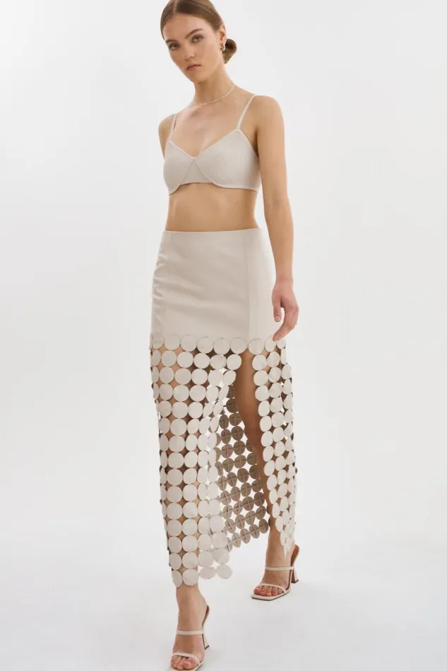 Women KALI MultiCircle Maxi Skirt Bone LAMARQUE Skirts