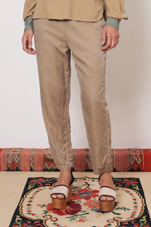 Women Khaki Fez Pant Raquel Allegra Bottoms