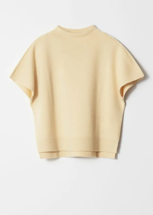 Women Knitwear and Other Stories Knitted Wool BatwingSleeve Top Yellow
