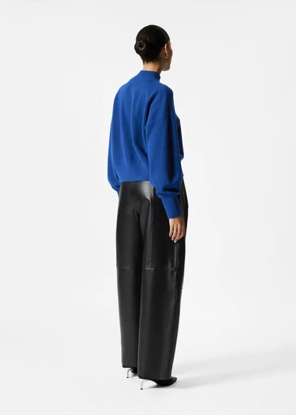 Women Knitwear and Other Stories MockNeck Sweater Royal Blue