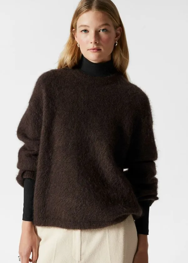 Women Knitwear and Other Stories MohairBlend Jumper Dark Brown