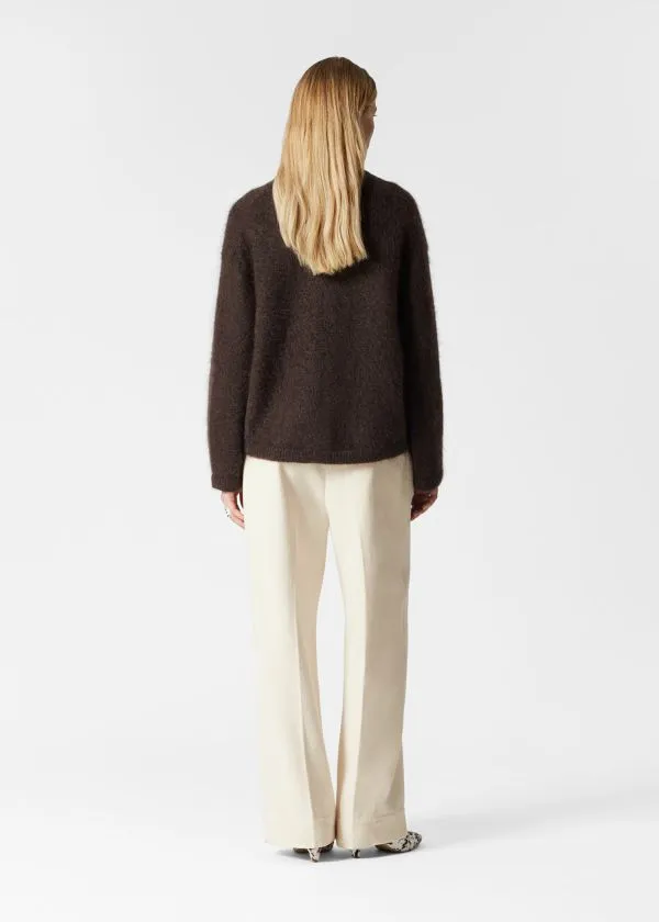 Women Knitwear and Other Stories MohairBlend Jumper Dark Brown Women Knitwear and Other Stories MohairBlend Jumper Dark Brown
