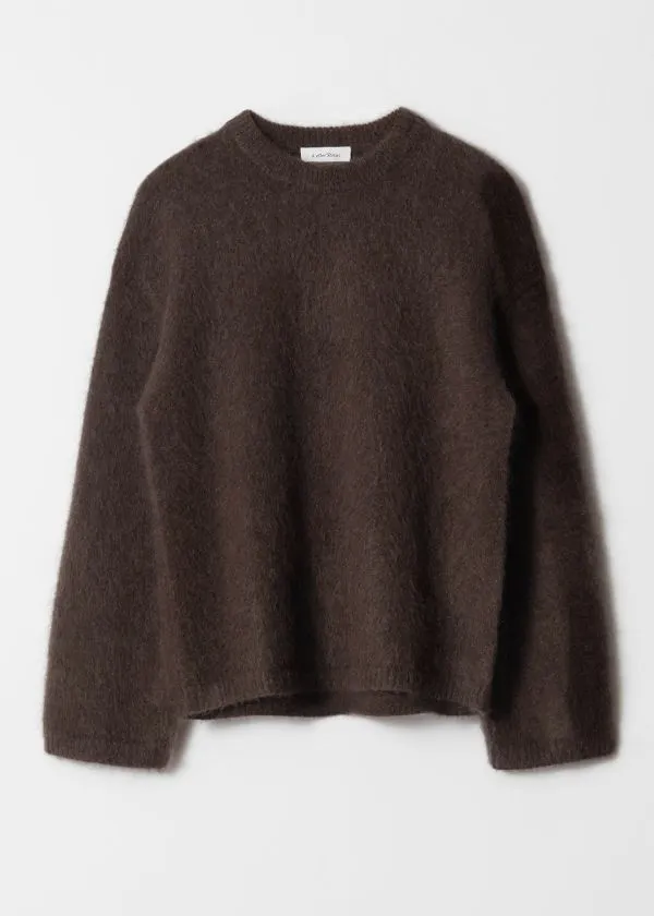 Women Knitwear and Other Stories MohairBlend Jumper Dark Brown Women Knitwear and Other Stories MohairBlend Jumper Dark Brown