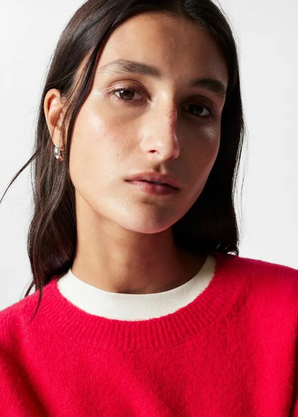 Women Knitwear and Other Stories Relaxed Knit Jumper Red