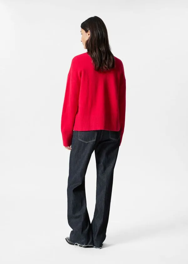 Women Knitwear and Other Stories Relaxed Knit Jumper Red