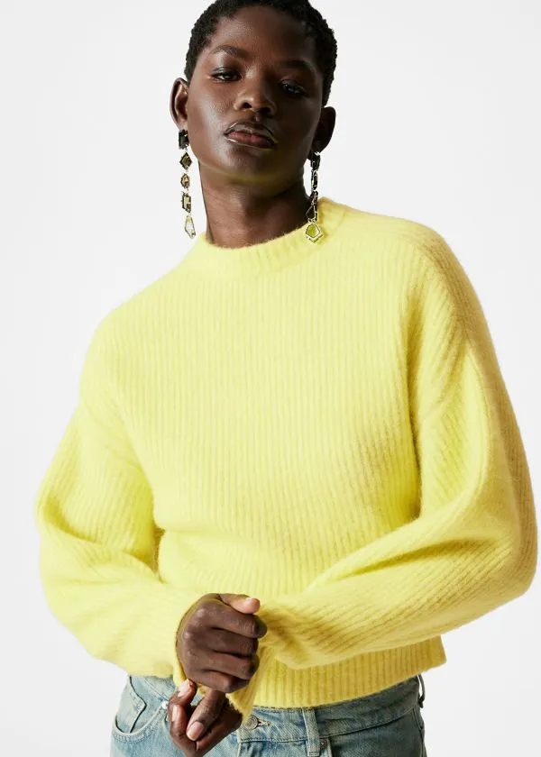 Women Knitwear and Other Stories RibKnit Jumper Yellow