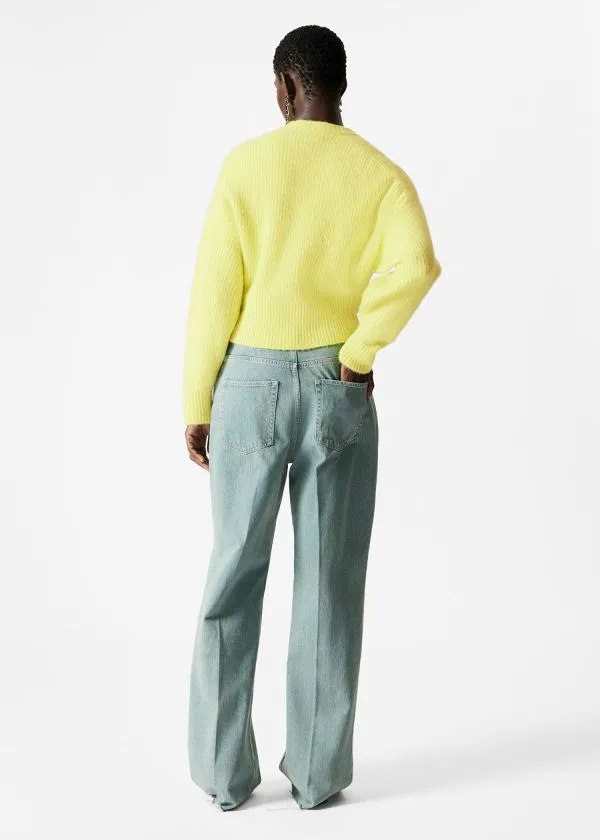 Women Knitwear and Other Stories RibKnit Jumper Yellow
