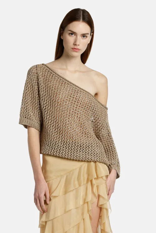 Women Knitwear Luisa Spagnoli Caligiana Caligiana Beige