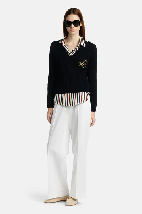 Women Knitwear Luisa Spagnoli Carnagione Carnagione Night Blue Women Knitwear Luisa Spagnoli Carnagione Carnagione Night Blue