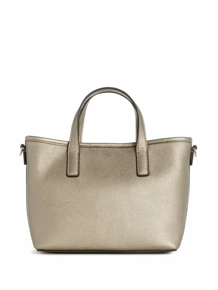 Women Latona Mini Tote Set Pewter Handbags GUESS