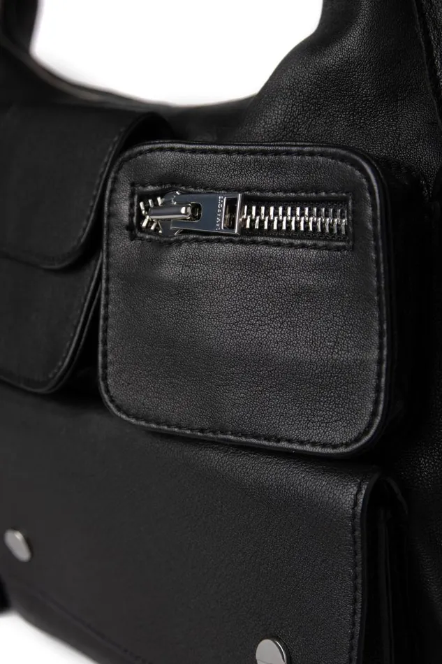 Women LOLITA Leather Cargo Bag Black LAMARQUE Bags Women LOLITA Leather Cargo Bag Black LAMARQUE Bags