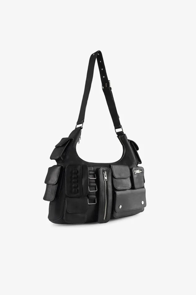 Women LOLITA Leather Cargo Bag Black LAMARQUE Bags Women LOLITA Leather Cargo Bag Black LAMARQUE Bags
