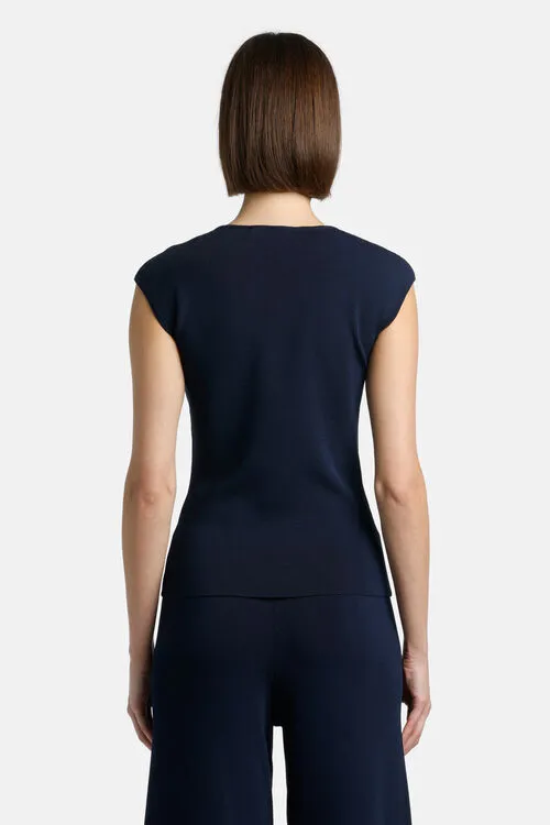 Women Luisa Spagnoli Cebrio Cebrio Peacock Tops and TShirts