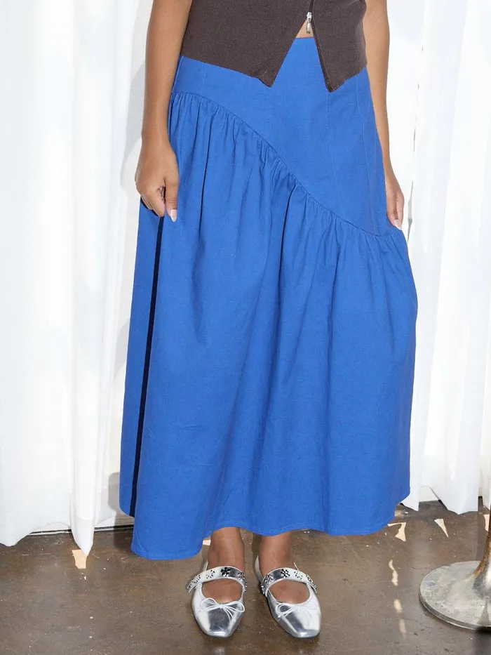 Women Maeve Midi Skirt Cobalt Lisa Says Gah Skirts
