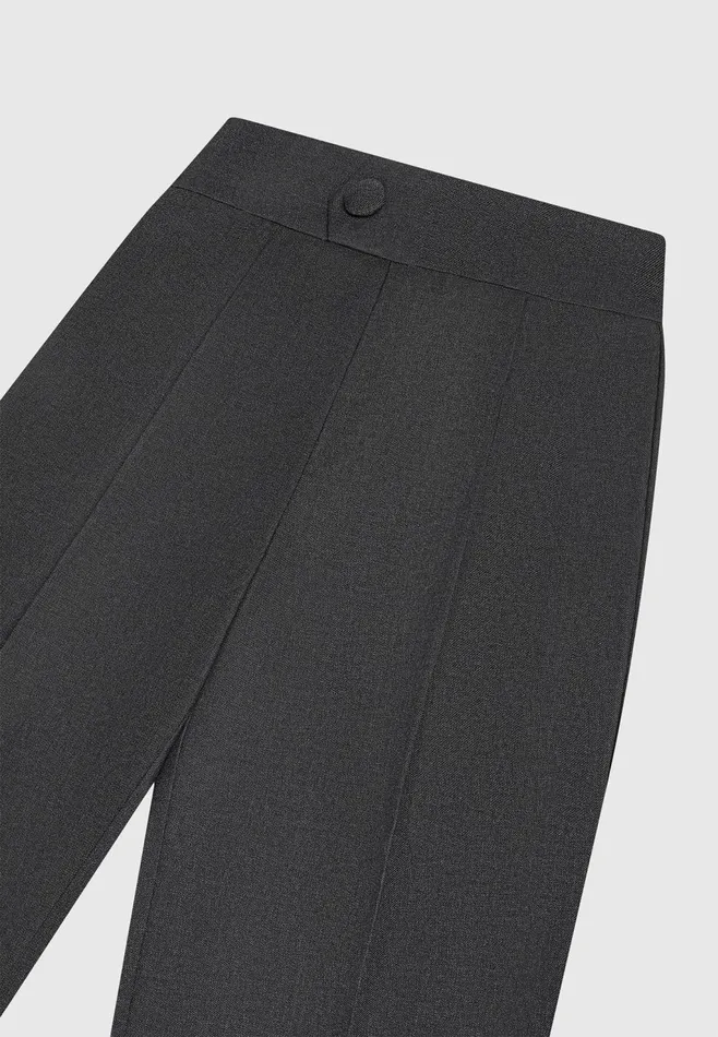 Women Manire De Voir High Waisted Tailored Trousers Dark Grey